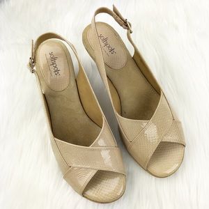 Comfortable Beige Slingbacks